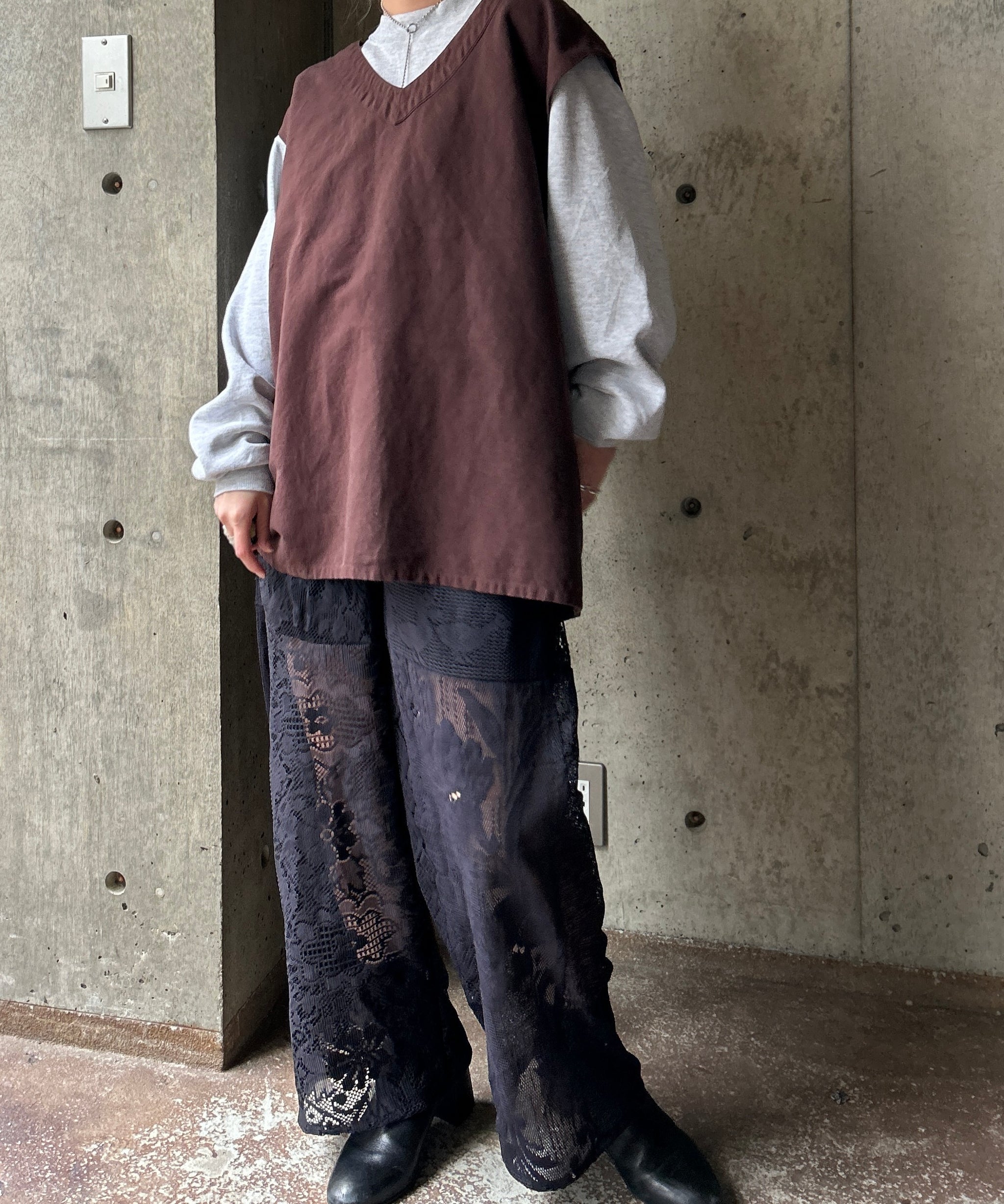 レースパンツ　Hアッシュ　古着　ヴィンテージ Remake Vintage Lace pants – H アッシュ