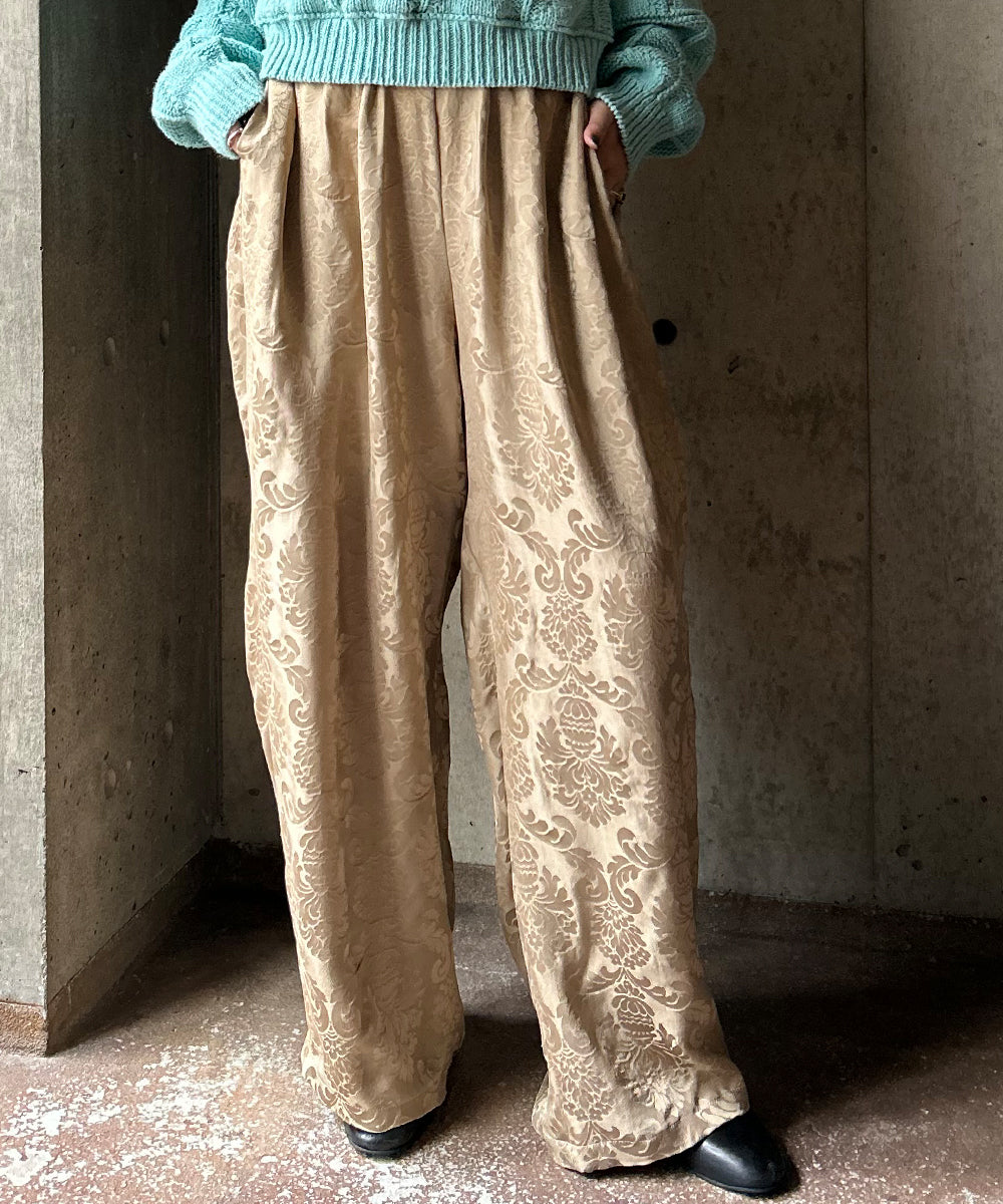 Gobelin Pattern Wide Easy Pants – H アッシュ