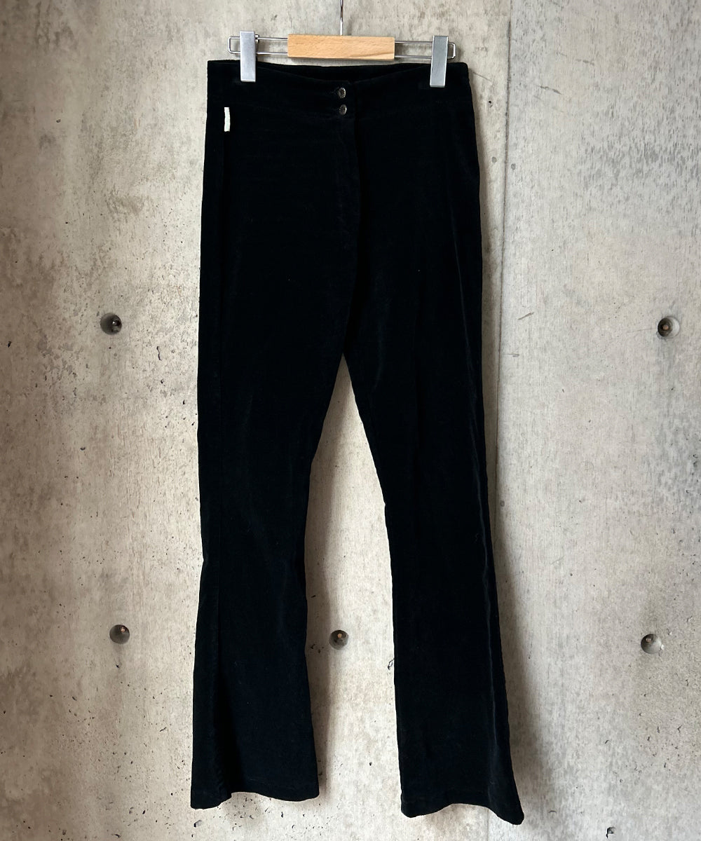 Velour Slim Flare Pants – H アッシュ