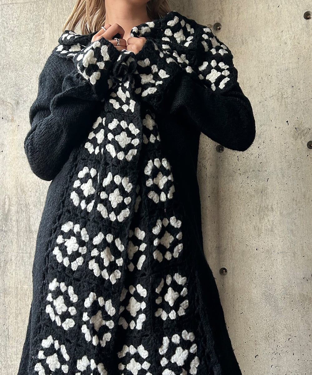 Granny Square Knit Cardigan – H アッシュ