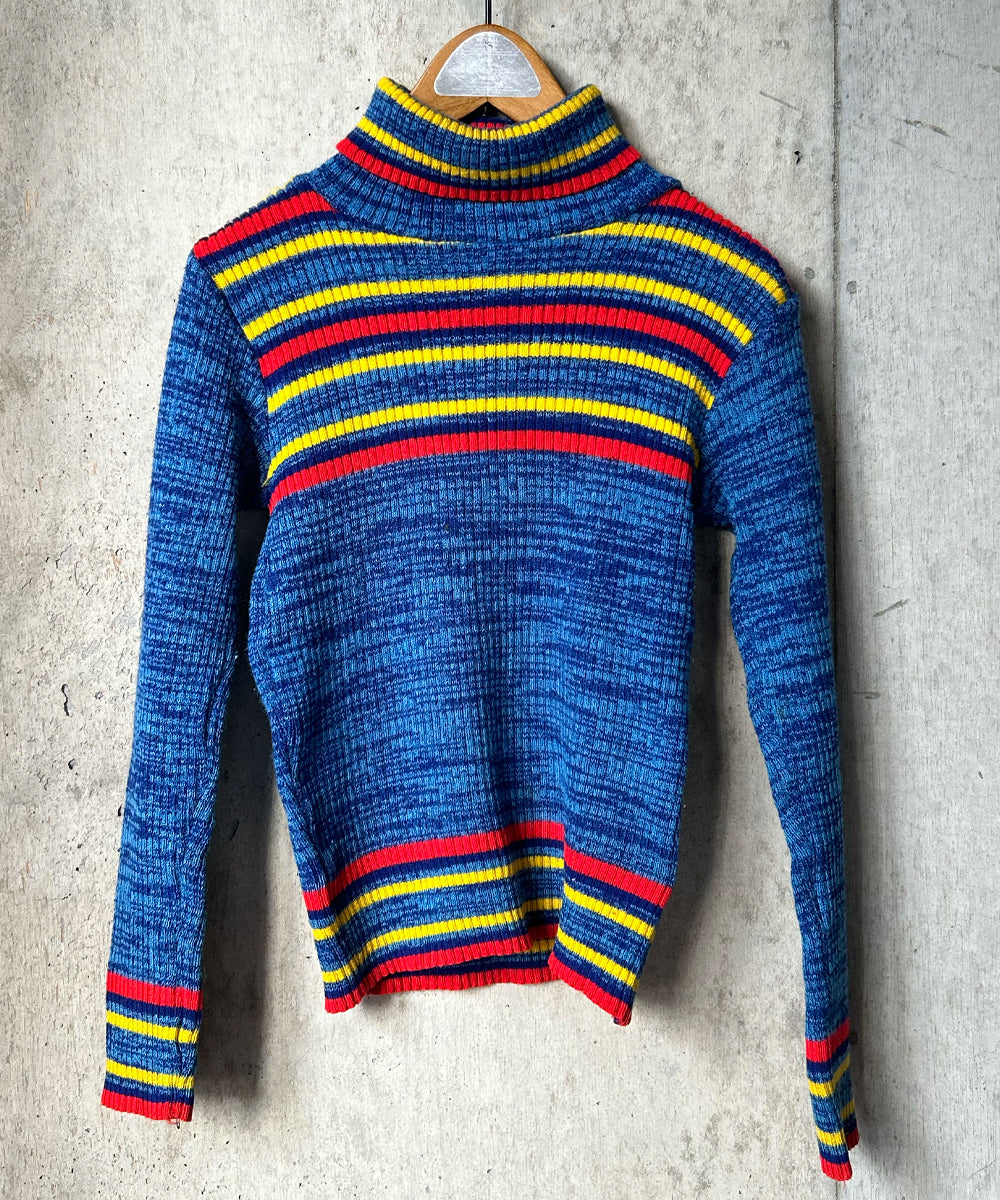 希少 21AW ベッドフォード 上質 Hi Neck ボーダーニット ウール 希少 21AW ベッドフォード 上質 Hi Neck ボーダーニット ウール