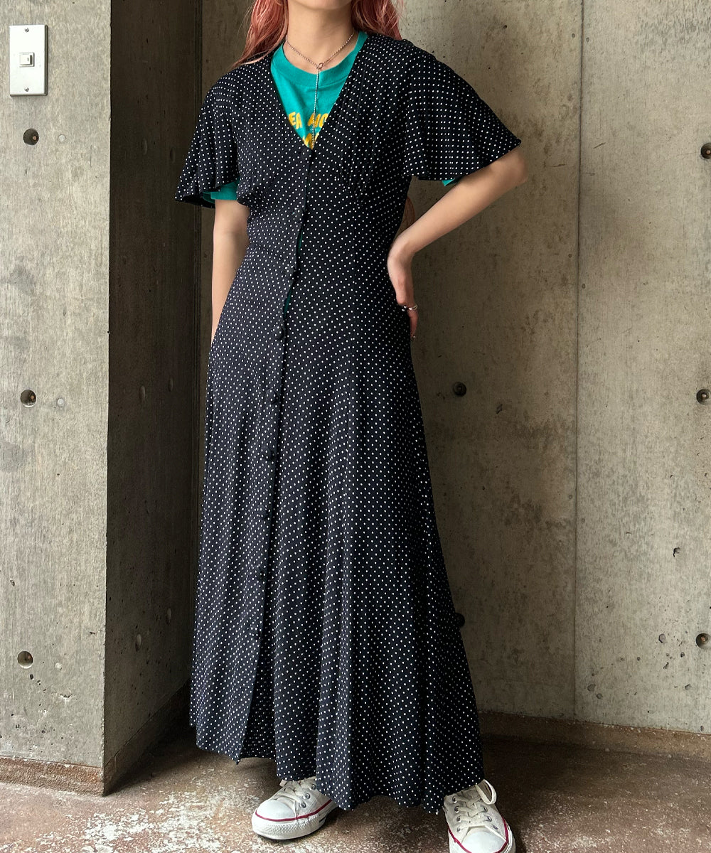 S/S Dot Pattern Onepiece – H アッシュ