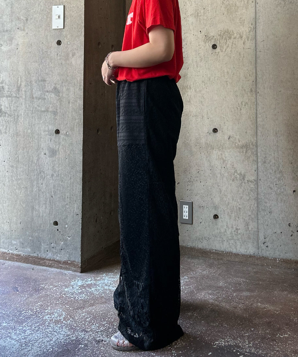 パッチワーク　カモ柄　フレアパンツ　裏原　リメイク リメイク フレア デニム パッチワーク フレア パンツ - dare1881