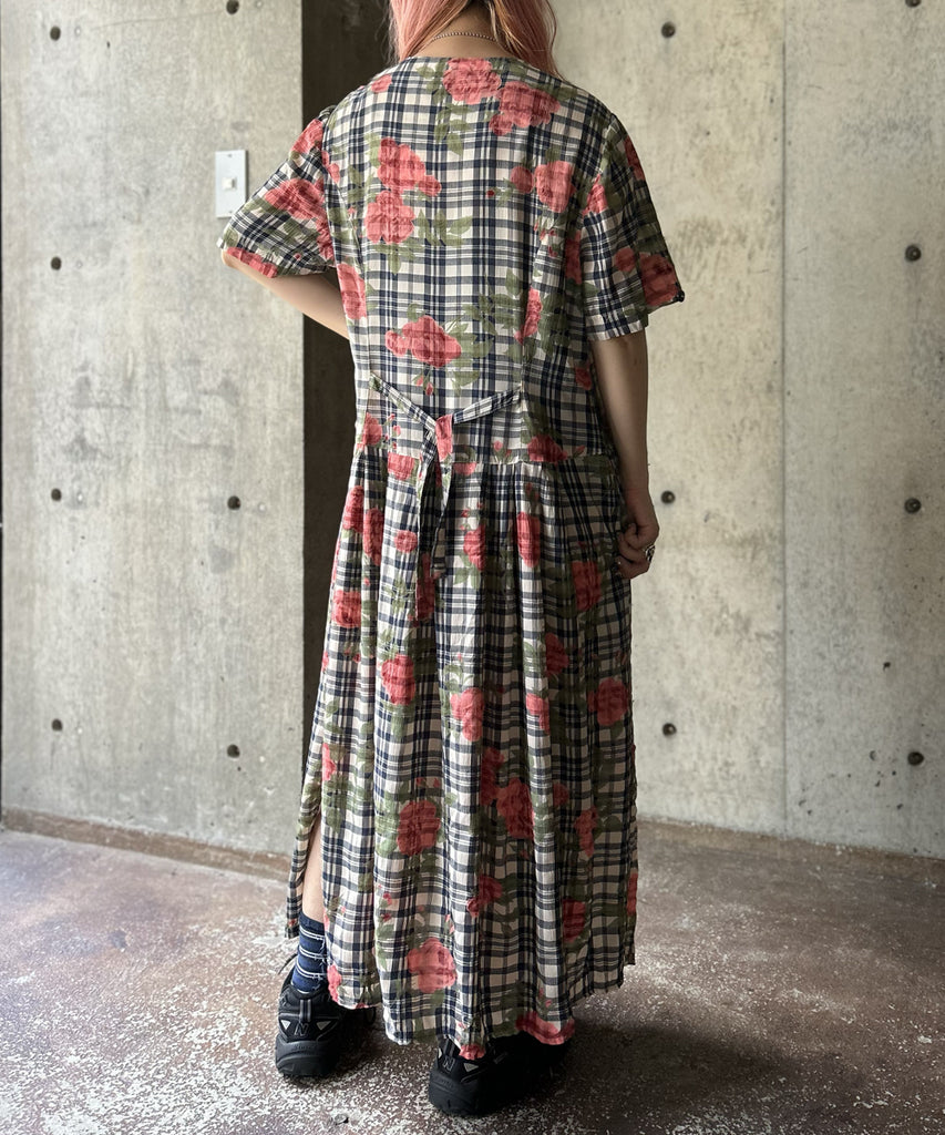 Plaid × Flower Onepiece – H アッシュ