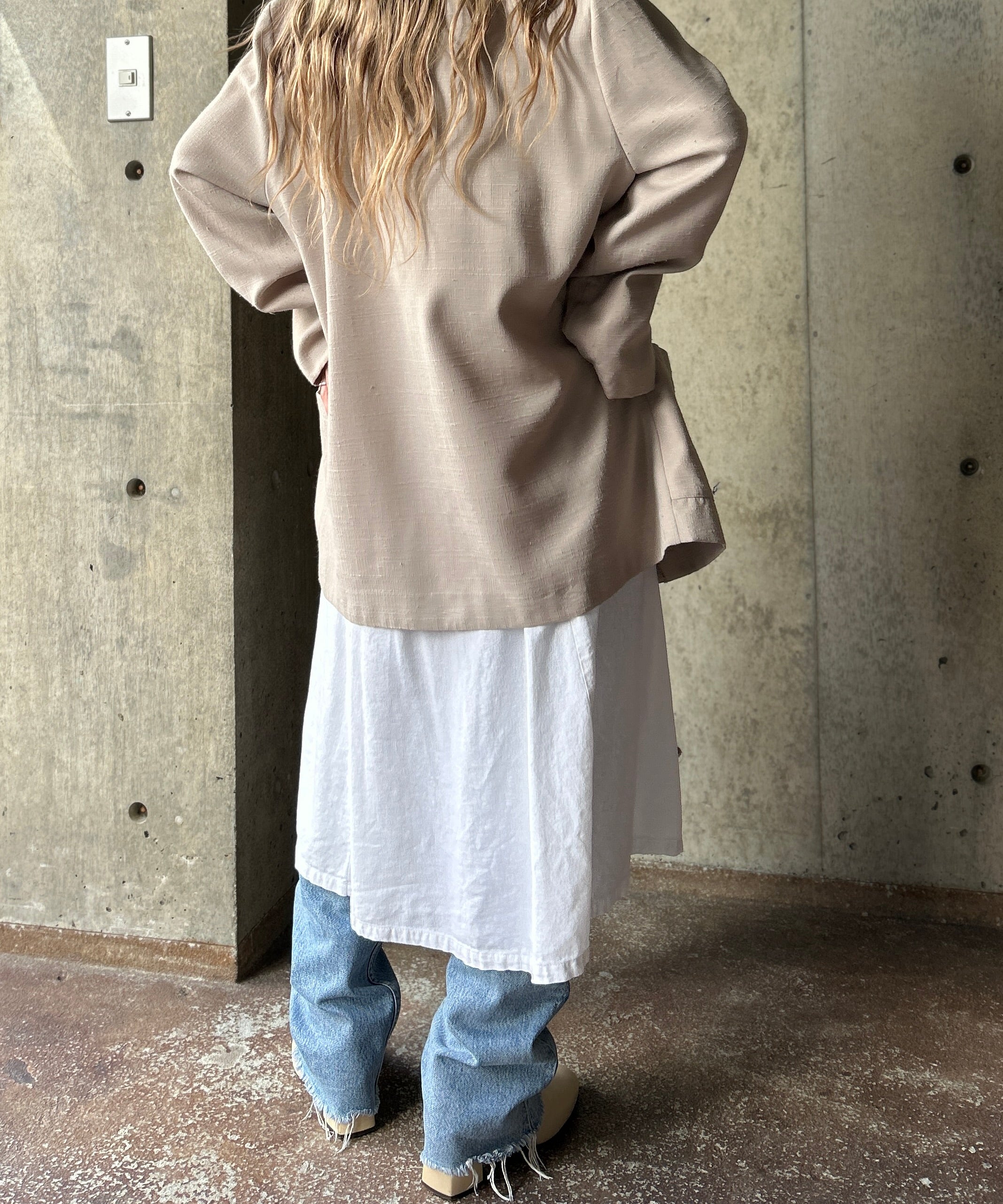 ALinen White Skirt – H アッシュ