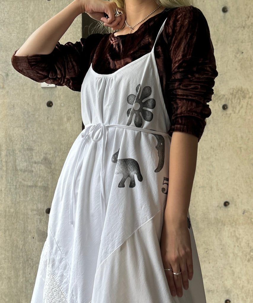 emoto kumiko × H 別注 Remake Lace Cami Onepiece – H アッシュ