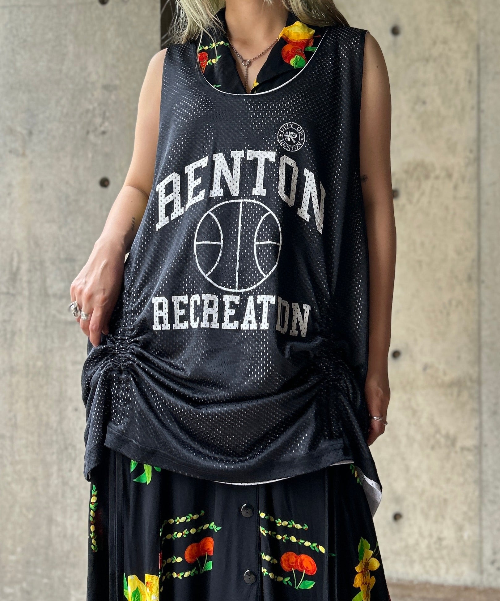 希少　アンティーク　レトロ　ヴィンテージ　ビンテージ　尾州生地　リメイク　nZ Vintage Remake Sports Code Tops – H アッシュ