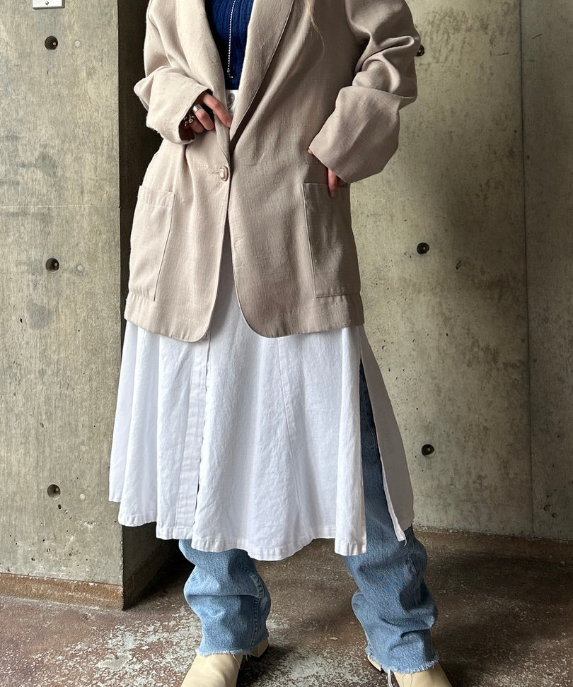 ALinen White Skirt – H アッシュ