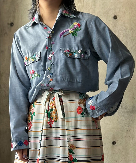 70s Embroidery Shirt