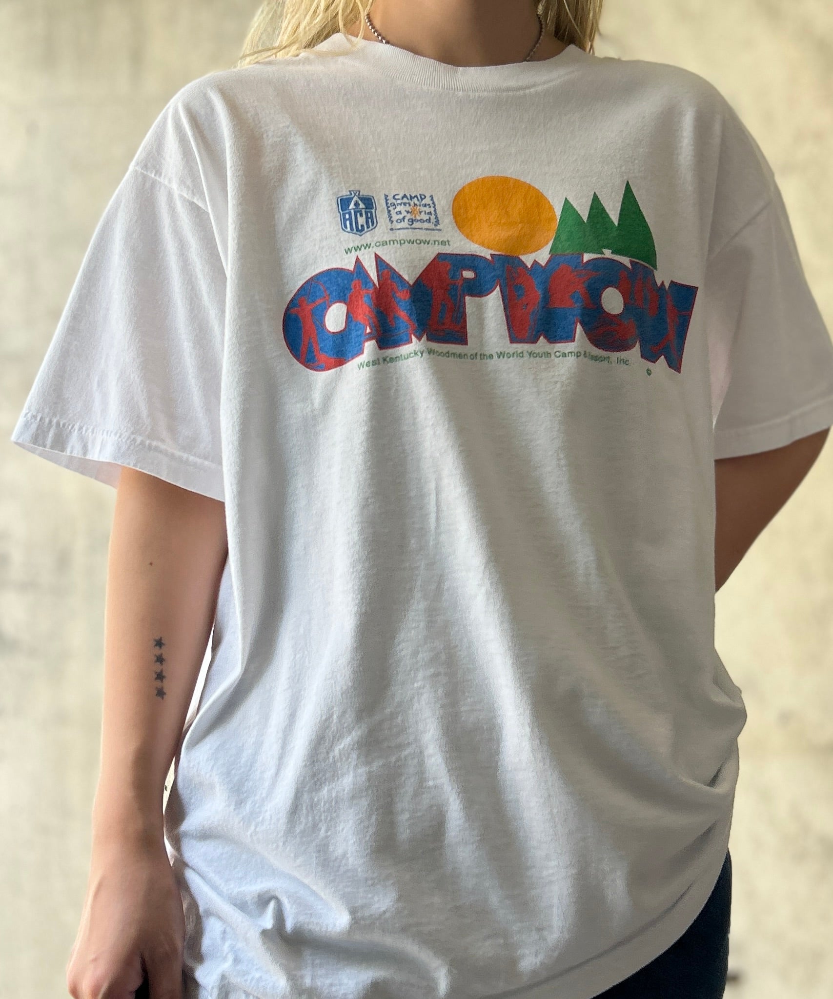 90s Print Tee – H アッシュ