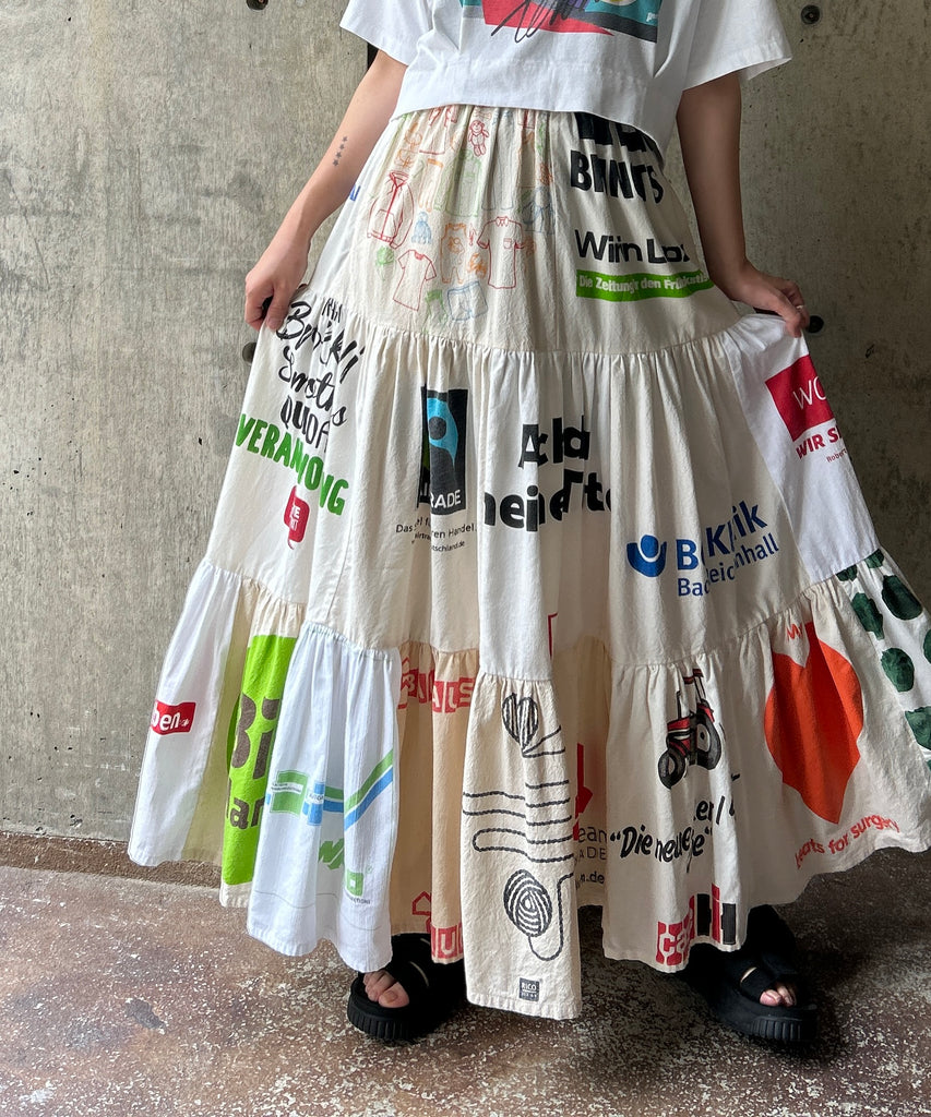 リメイク　タペストリー　ワイドワンピース Vintage Remake Cotton Fabric Patchwork Onepiece – H アッシュ