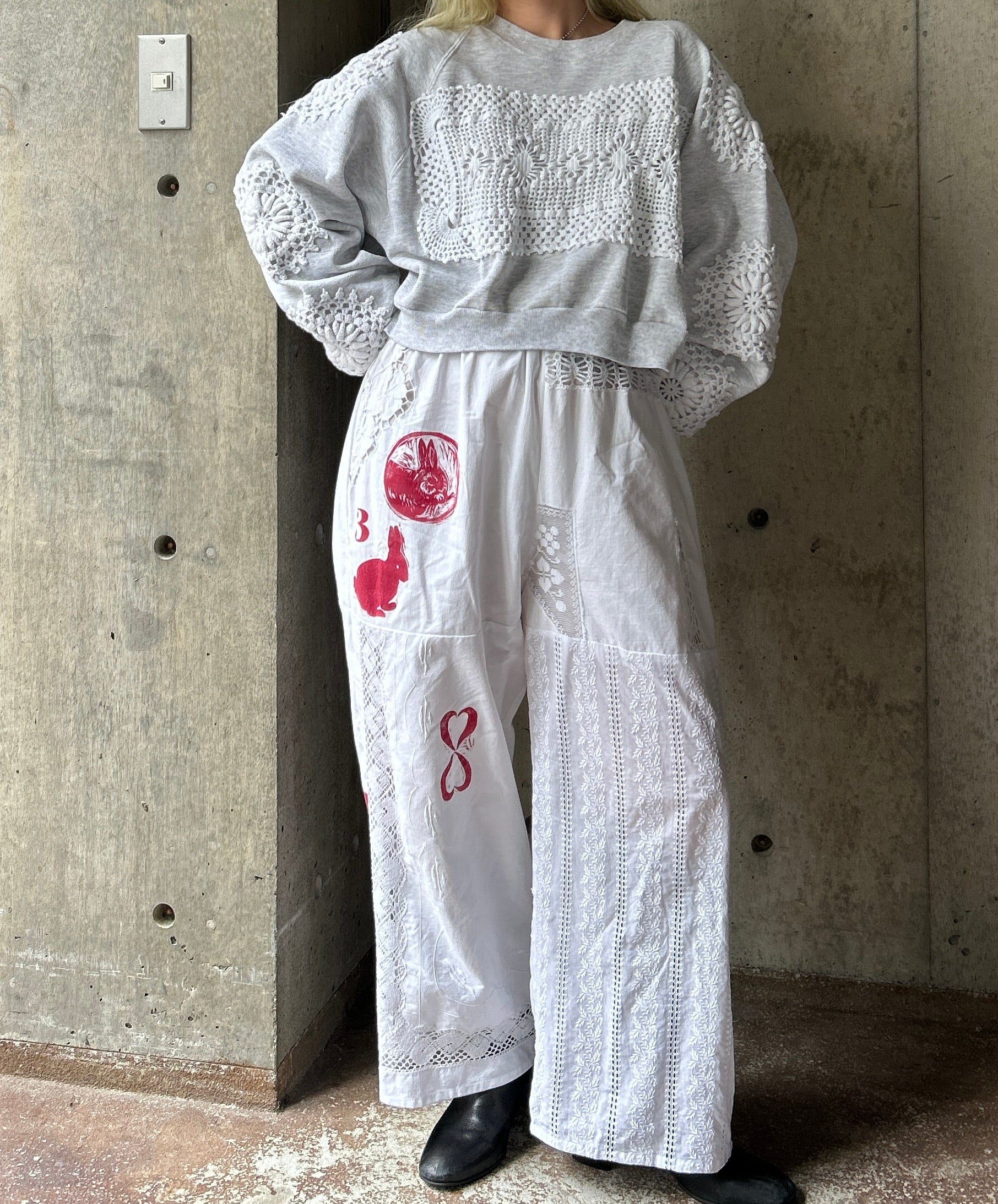 レースパンツ　Hアッシュ　古着　ヴィンテージ パンツ ALL | H アッシュ - ヴィンテージセレクトショップ