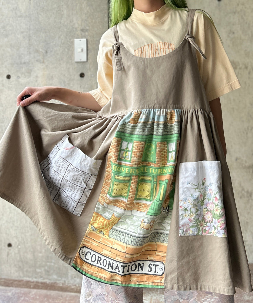 中目黒 古着屋 h アッシュリメイクチャーチドレスホワイト ロング