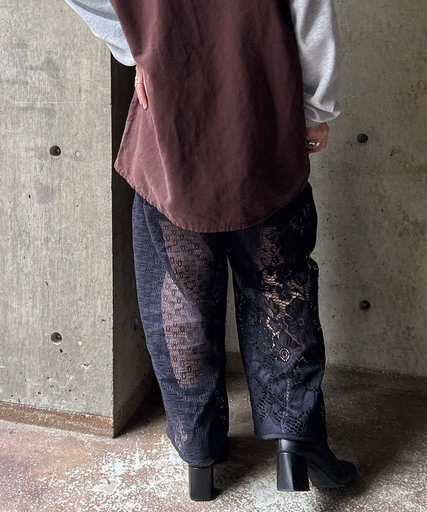 レースパンツ　Hアッシュ　古着　ヴィンテージ Remake Vintage Lace pants – H アッシュ