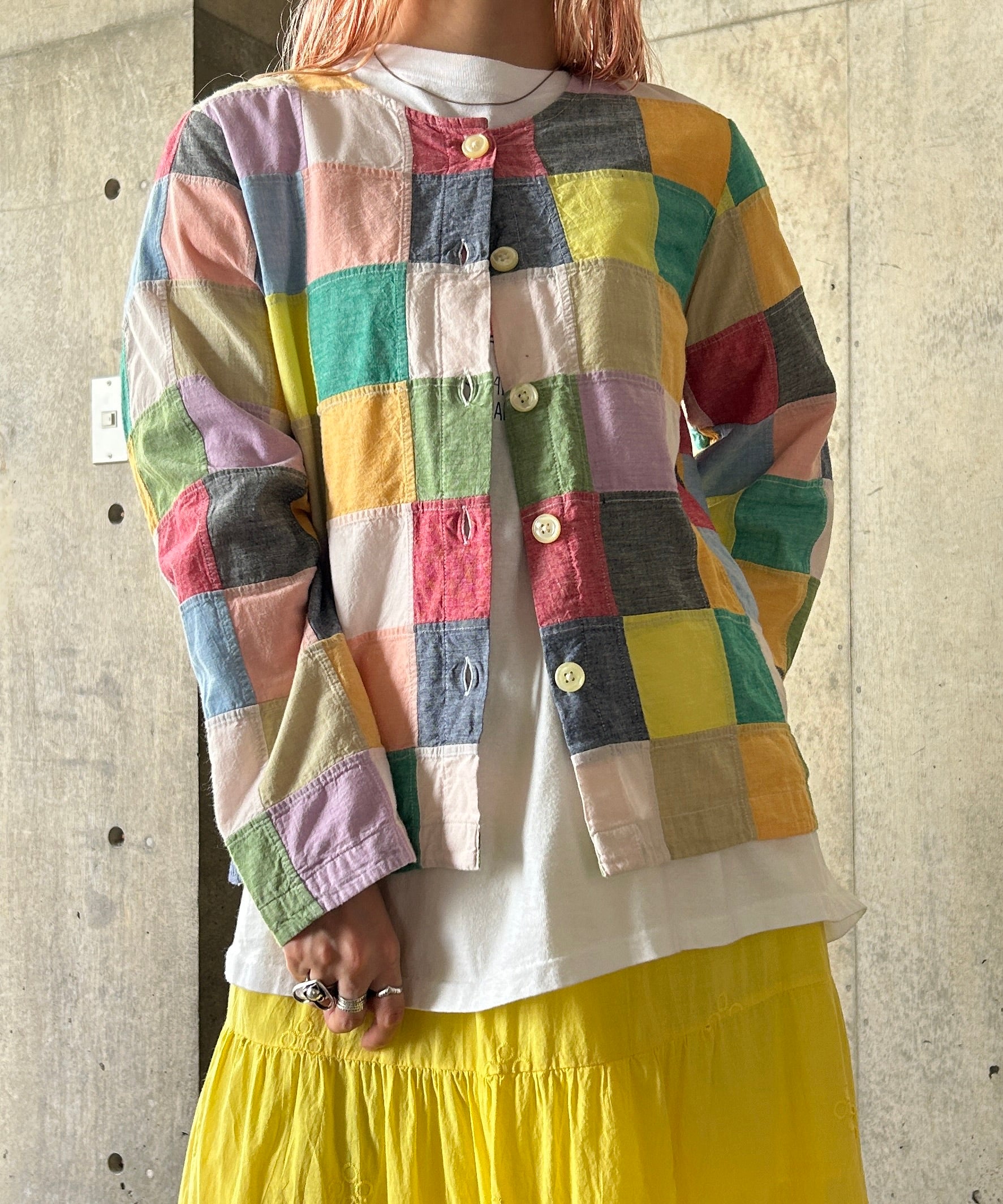 Patchwork Colorful Jacket – H アッシュ