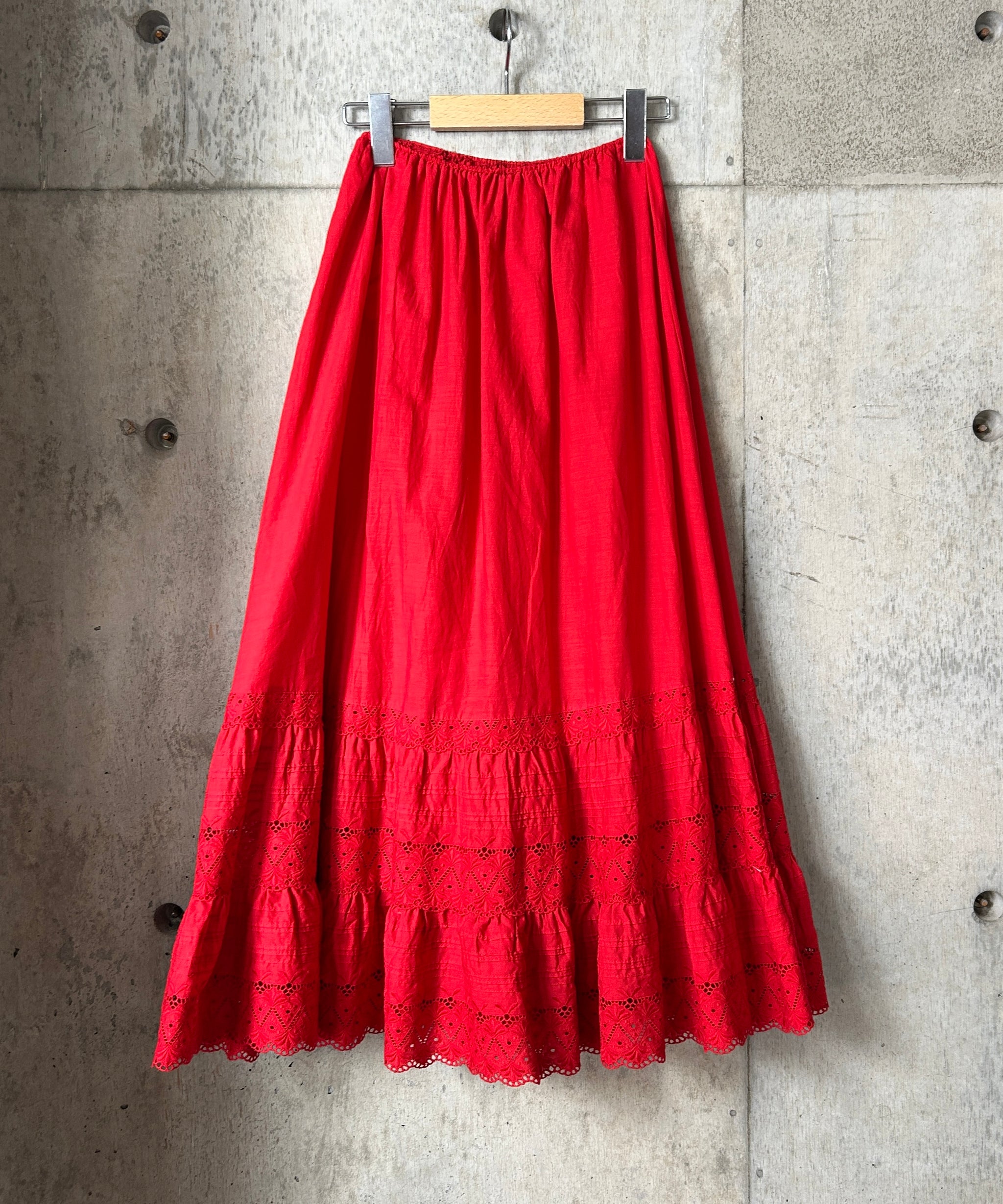 セール！完売★新品【マイラン】 Cotton Lace Tiered Skirt TIERED MAXI SKIRT | Lucky Brand