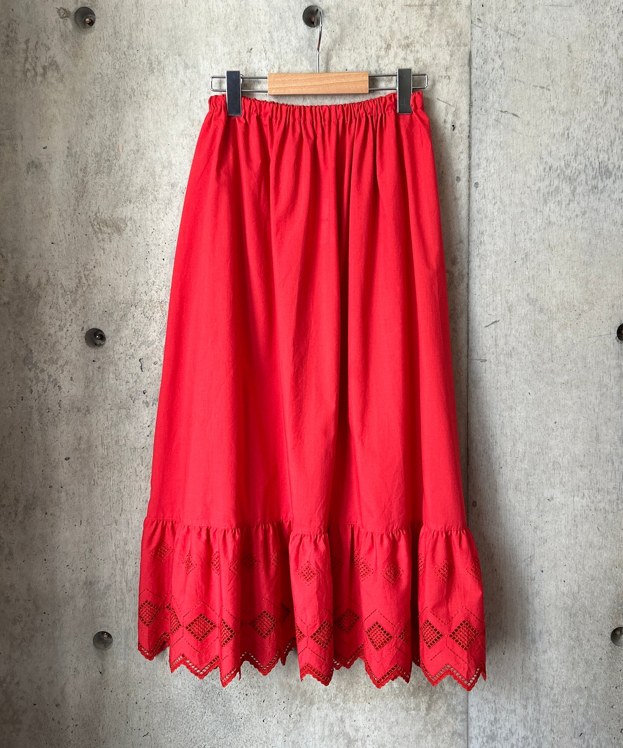 Cotton Lace Tiered Skirt – H アッシュ