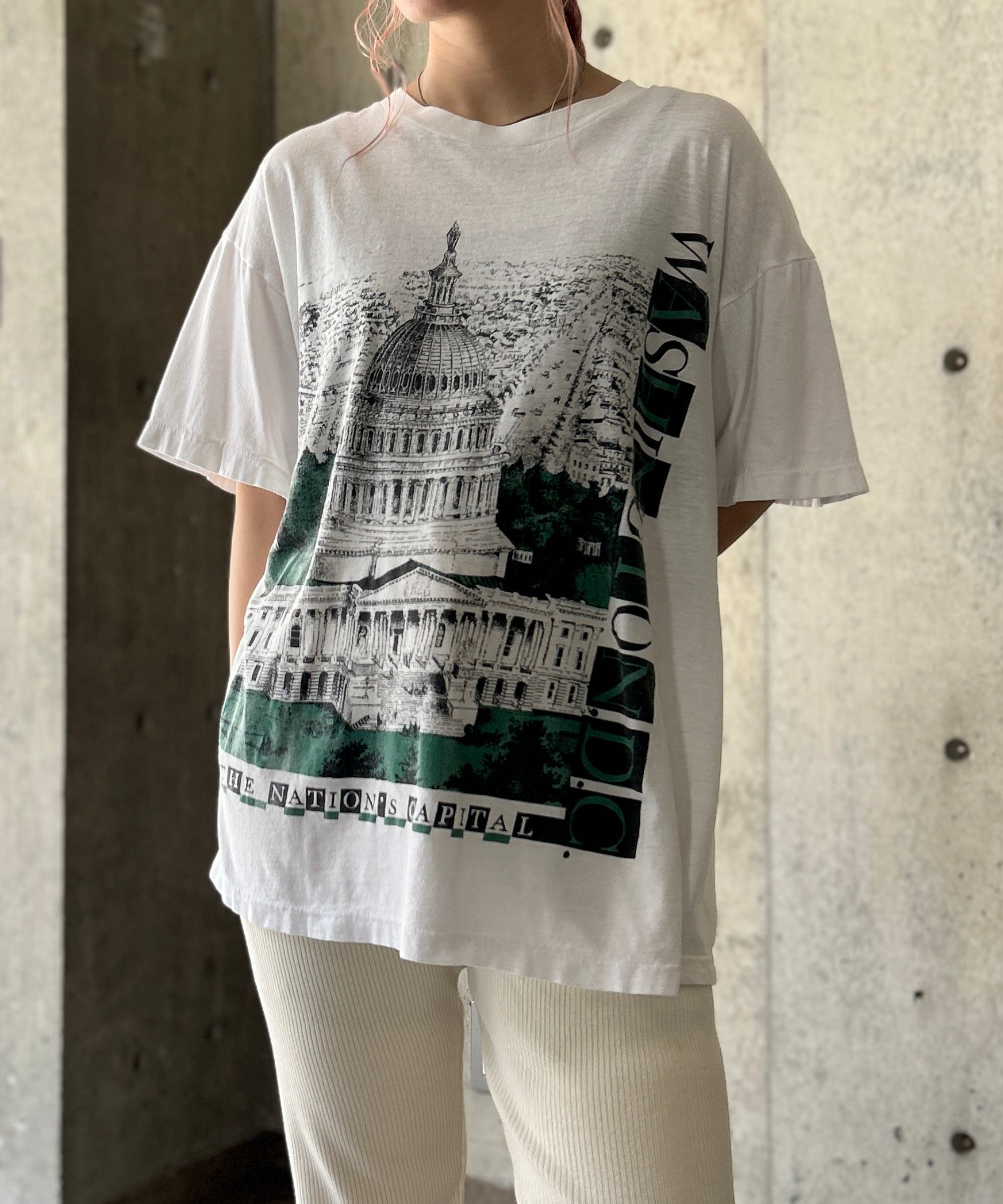 古着　ヴィンテージ　vintage トップス　デザイントップス　個性派 古着 90s USA製 JC Penney Towncraft 100% コットン ピン