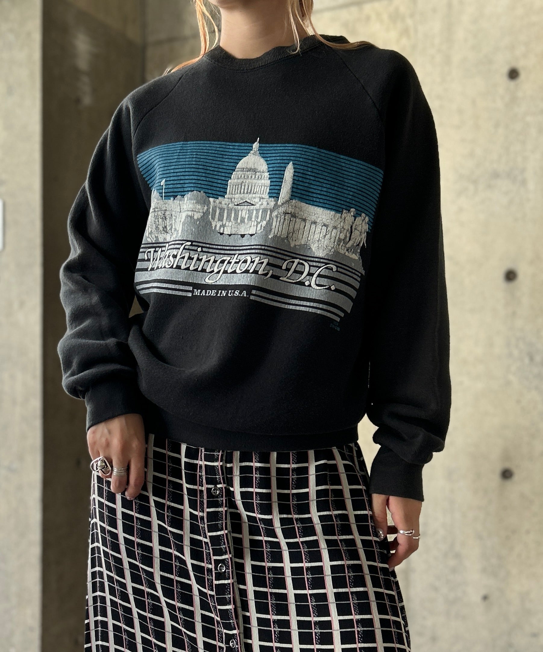 90s Print Sweat – H アッシュ