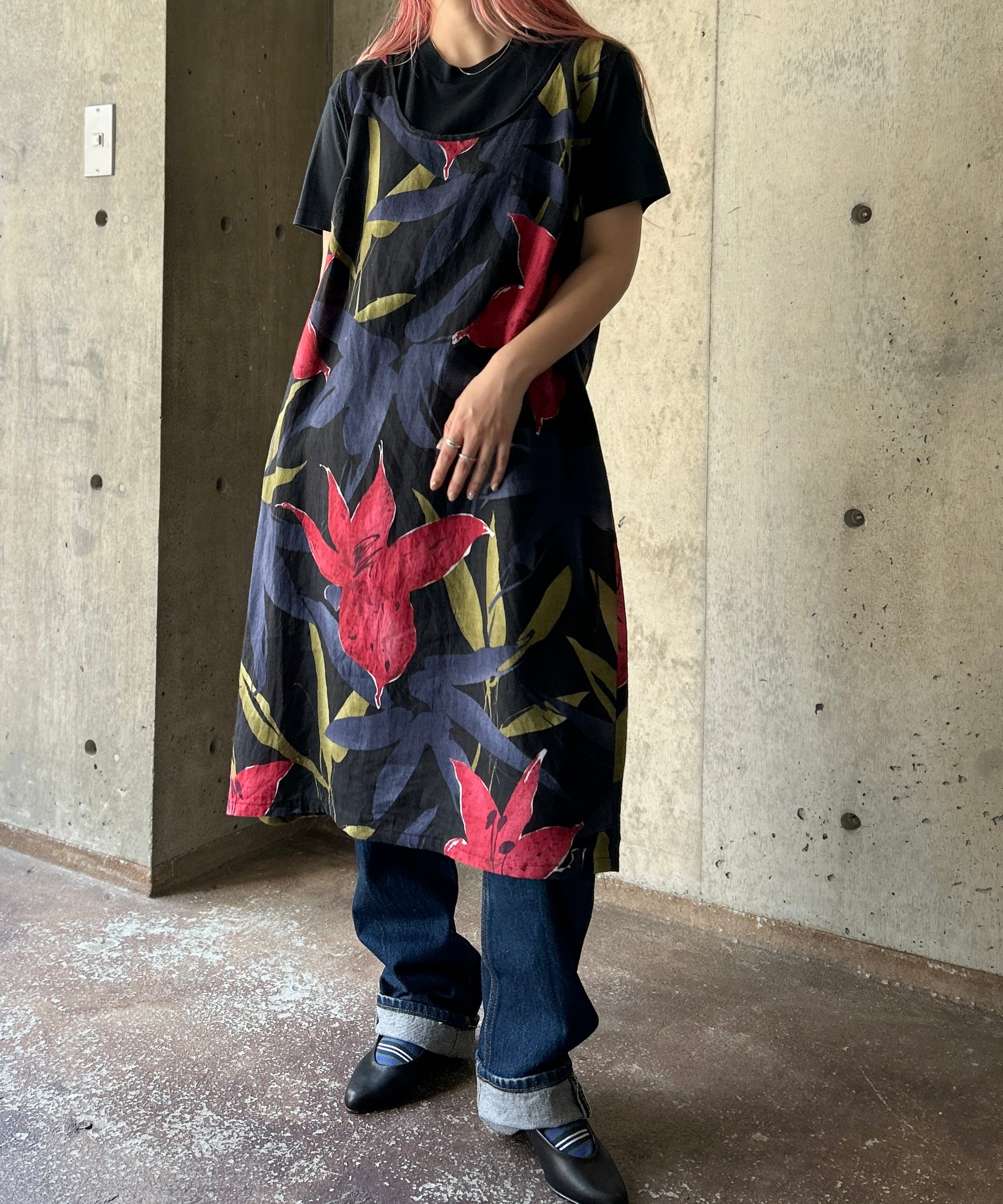 ヴィンテージ ワンピース hardys N/S Flower Onepiece – H アッシュ