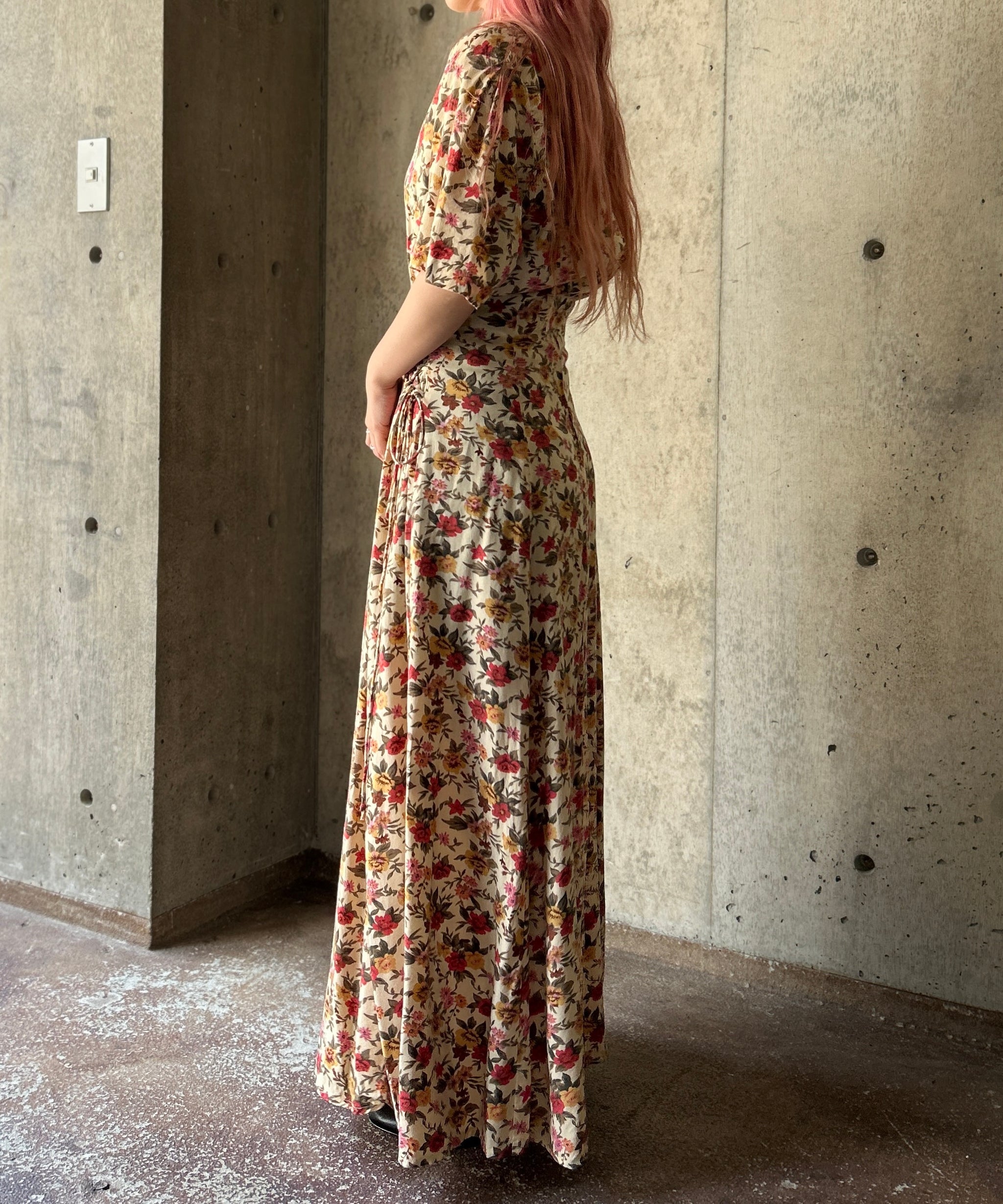 S/S Flower Onepiece – H アッシュ