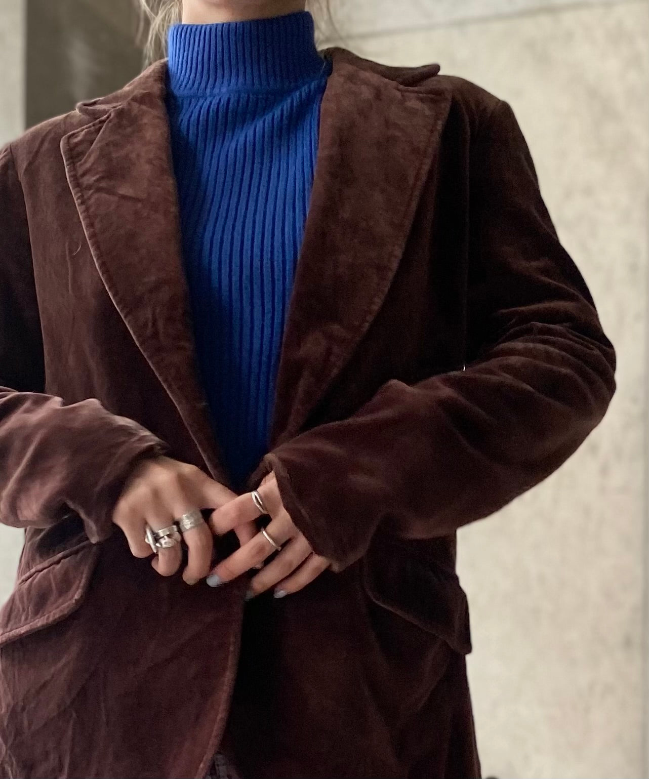 タグ付き H vintage アッシュ グリーンモヘアコート タグ付き H vintage アッシュ グリーンモヘアコート タグ付き H