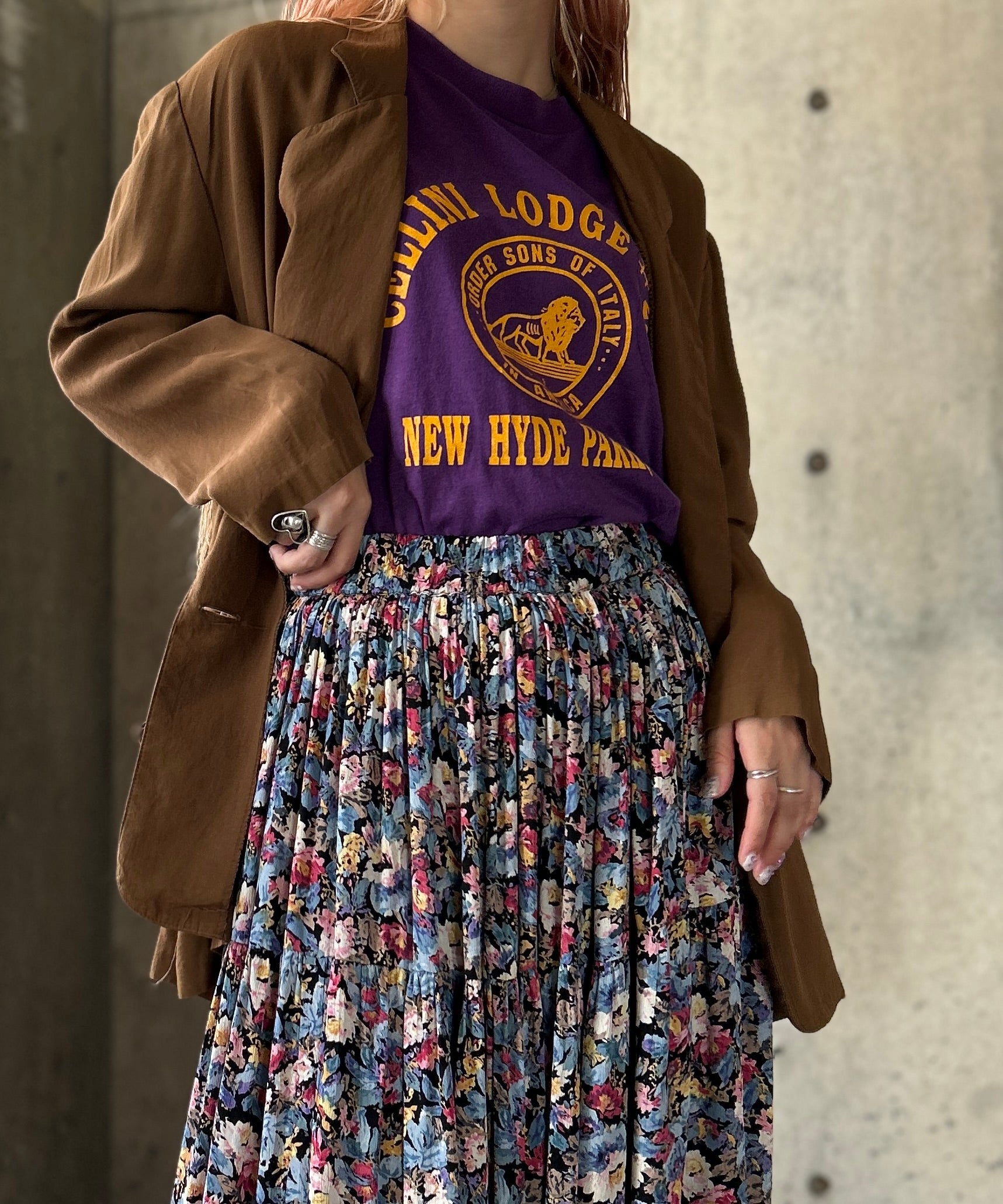 タグ付き H vintage アッシュ グリーンモヘアコート タグ付き H vintage アッシュ グリーンモヘアコート