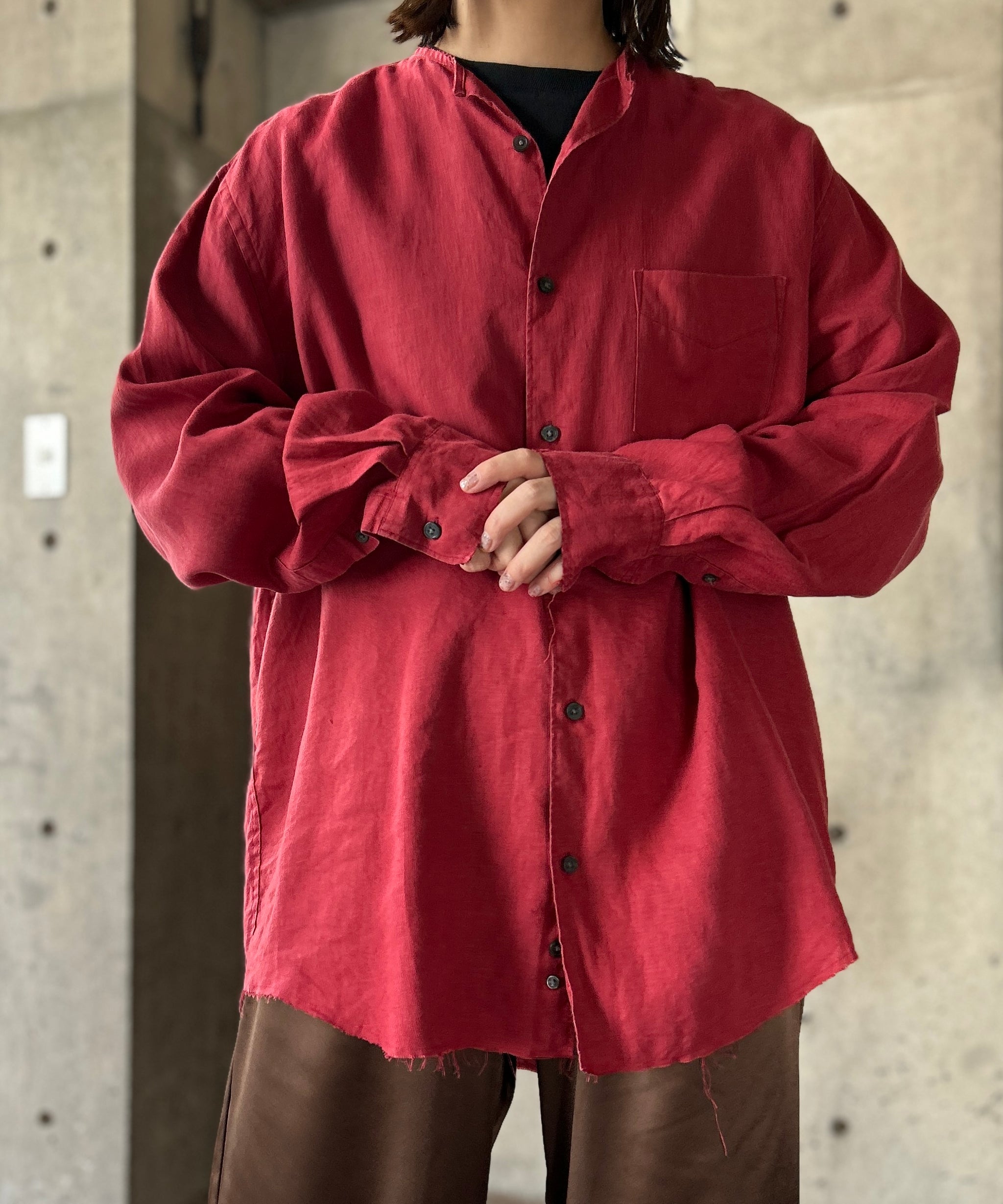 タンタンで購入H（アッシュ）Remake Nocollar Big Shirts Remake Nocollar Big Shirt – H アッシュ
