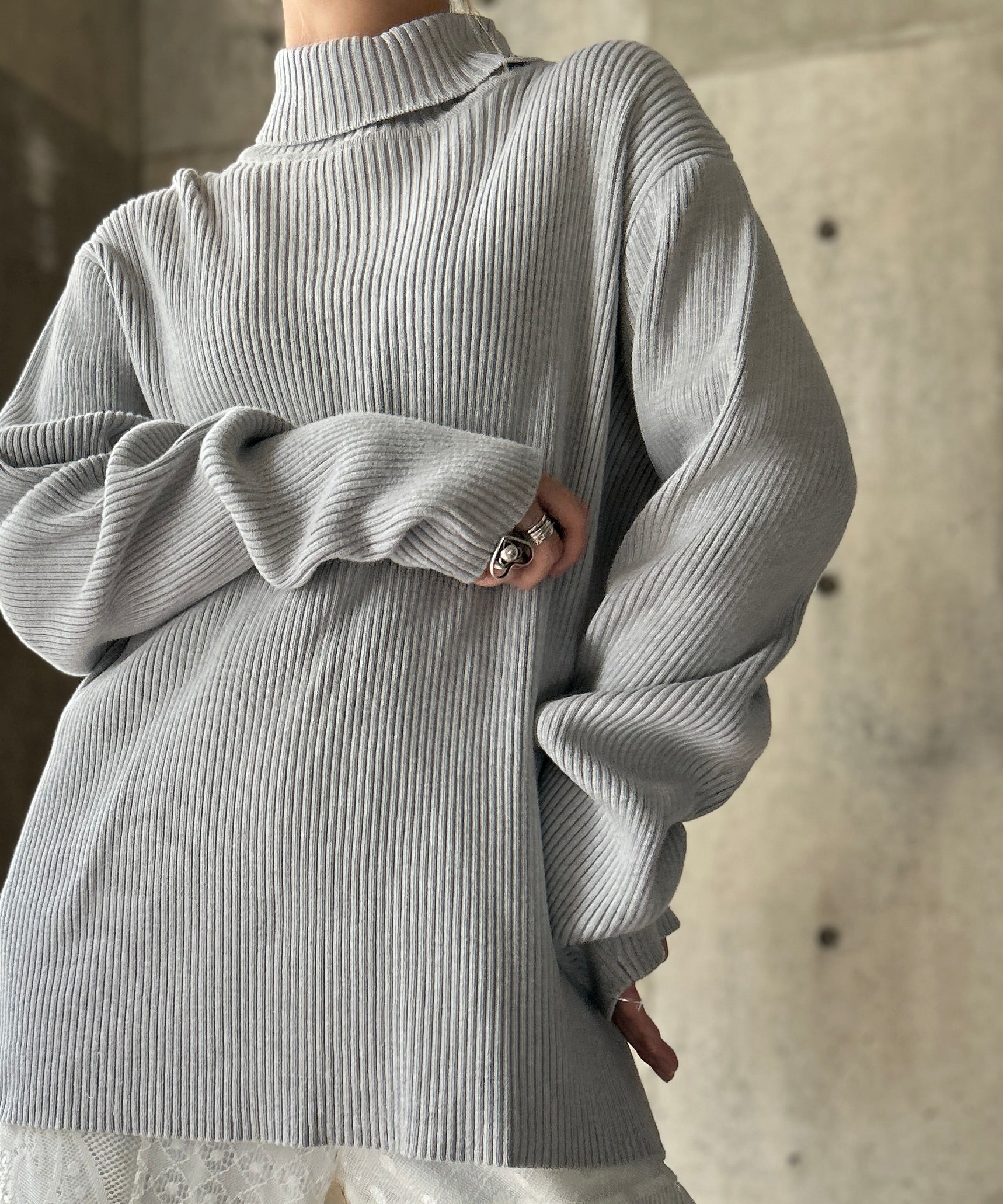 Ralph Lauren Rib Turtle Knit – H アッシュ