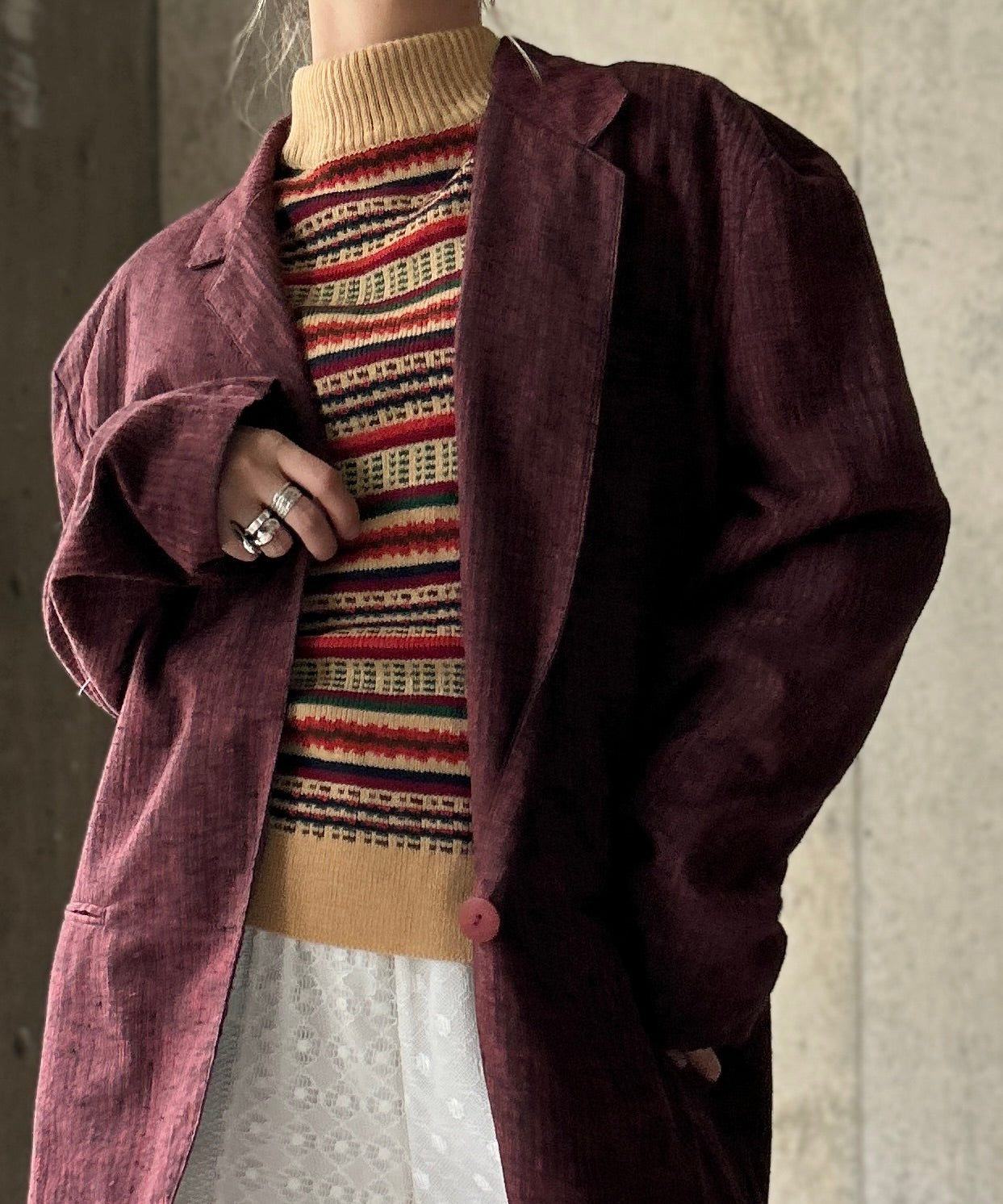 パンキッシュ古着　H.ANARCHY 英字　有刺鉄線 ボンテージカーディガン パンキッシュ古着 H.ANARCHY 英字 有刺鉄線 ボンテージ