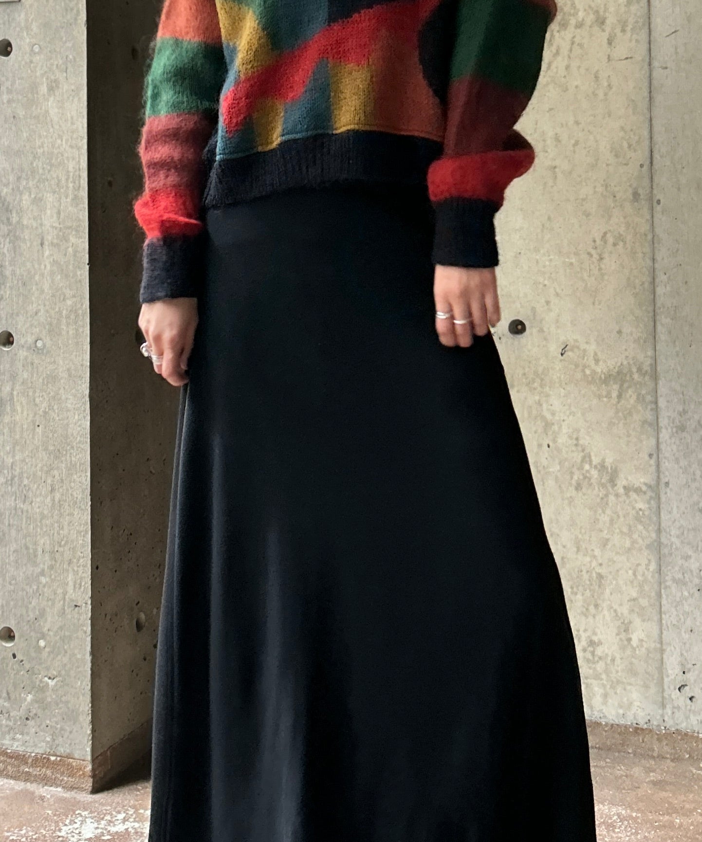 hooked vintage購入 クロッシェ スカート カタログ掲載品】【ウォッシャブル】レーヨンシルクシャーリング