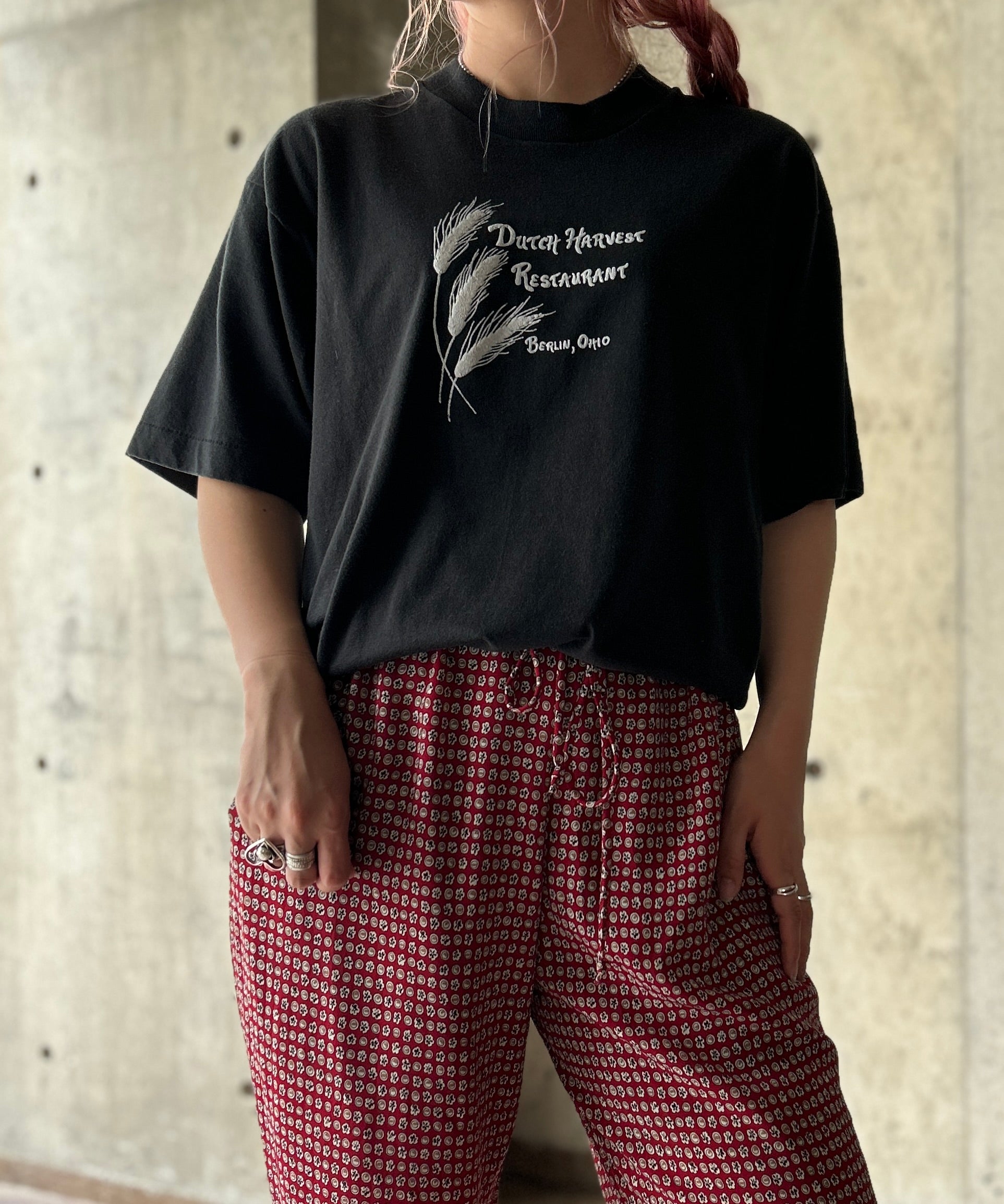 90s Print Tee – H アッシュ