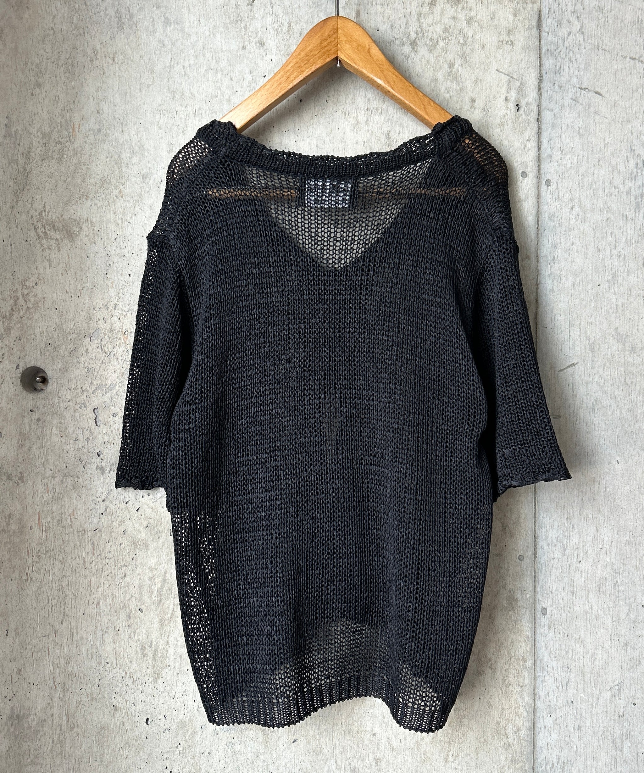 パンキッシュ古着　H.ANARCHY 英字　有刺鉄線 ボンテージカーディガン S/S Knit Cardigan – H アッシュ