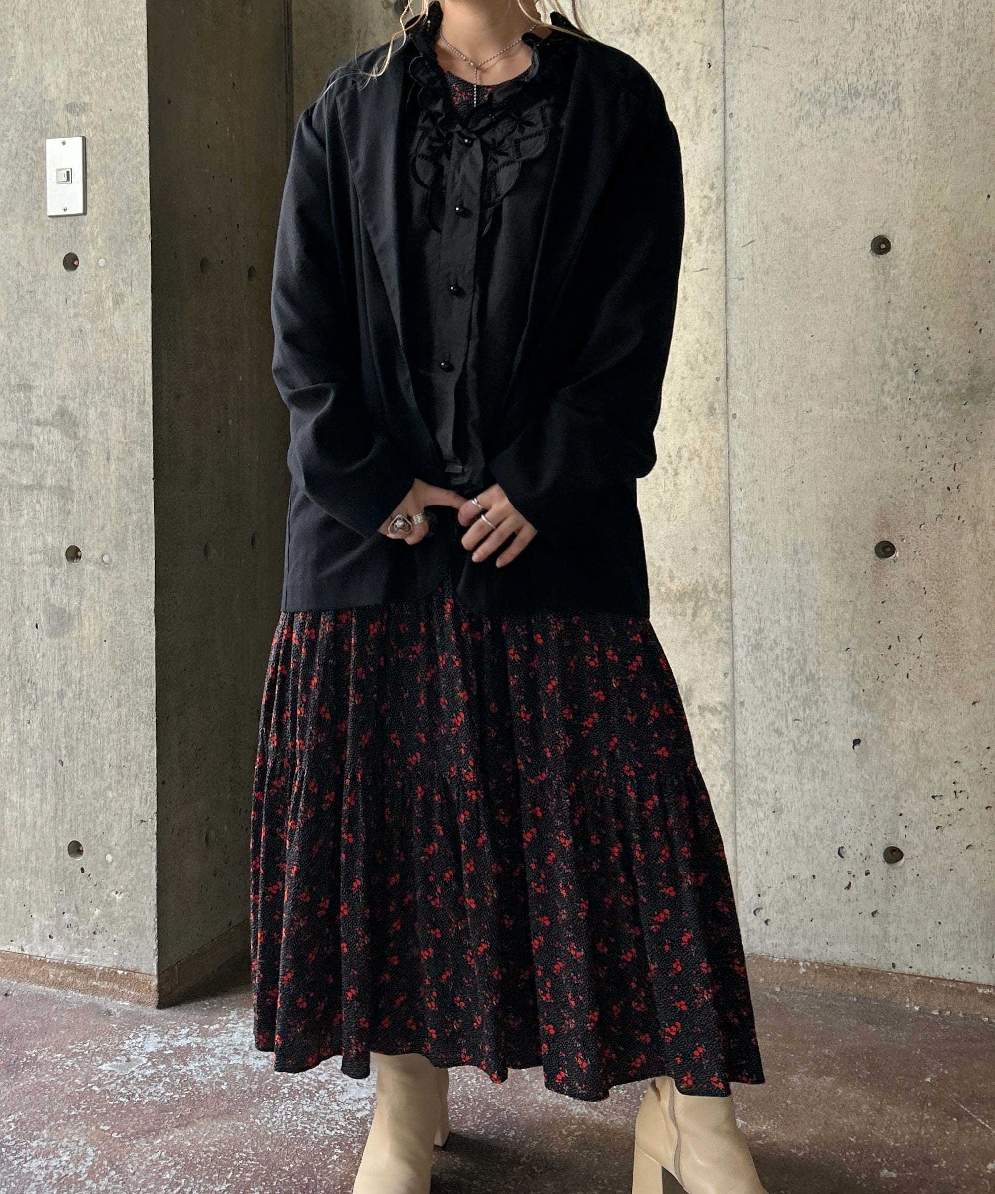 トップス acka embroidery frill blouse Acka. embroidery frill blouse