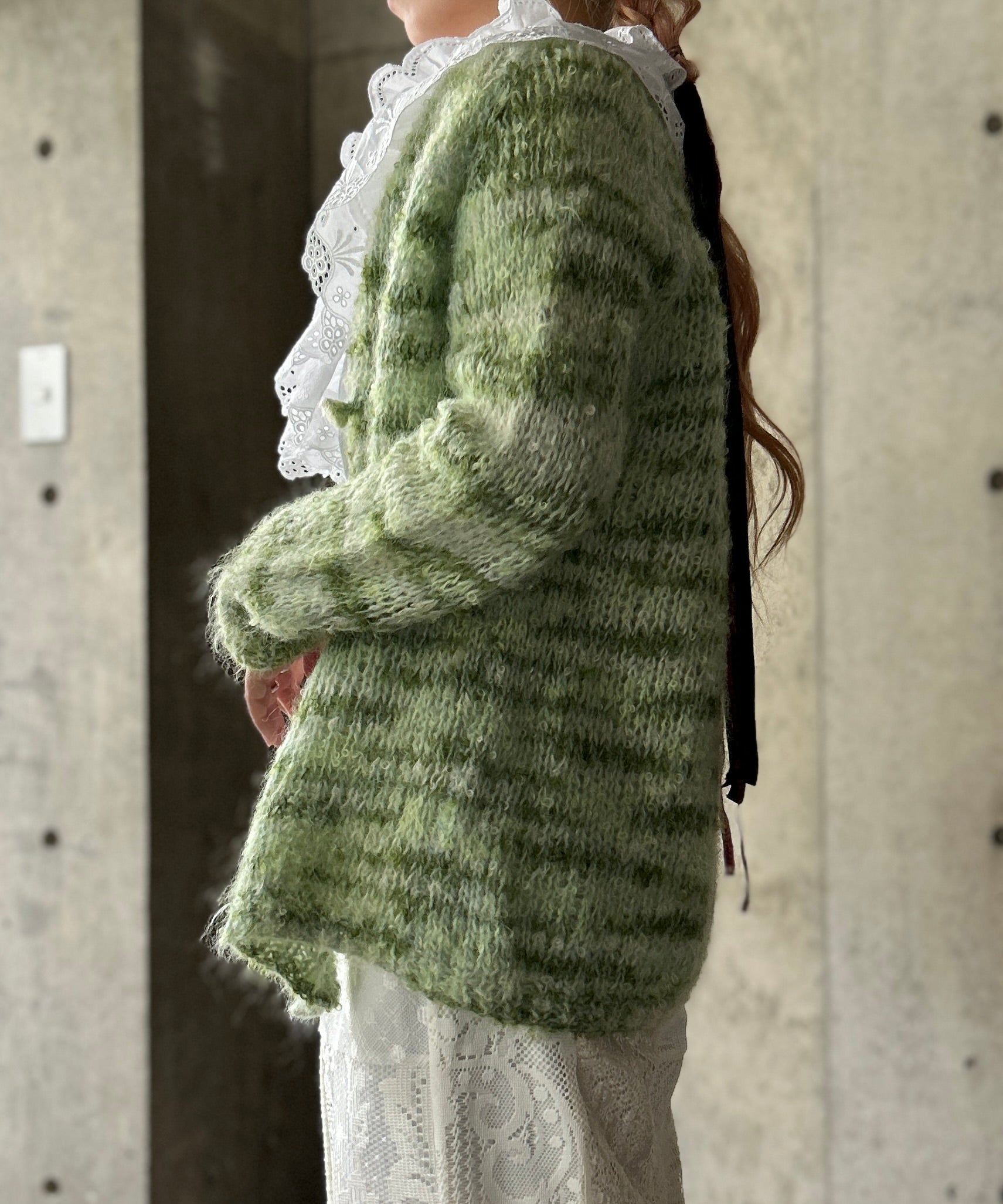 Ground Y MOHAIR JACUQARD カーディガン 24 aw 古着 Ground Y MOHAIR JACUQARD カーディガン 24 aw 古着 Ground Y